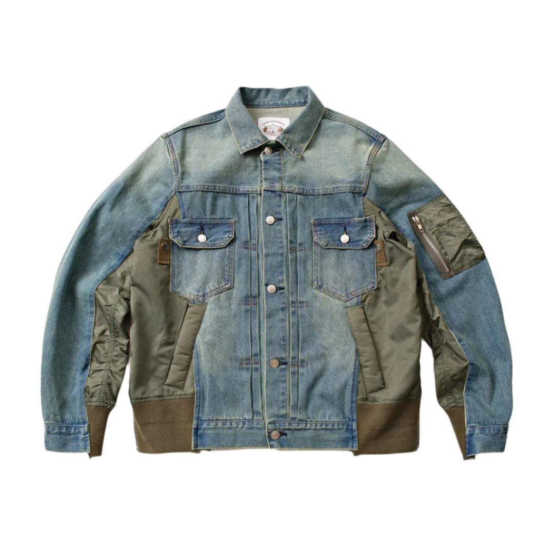 Denim Nylon Jacket