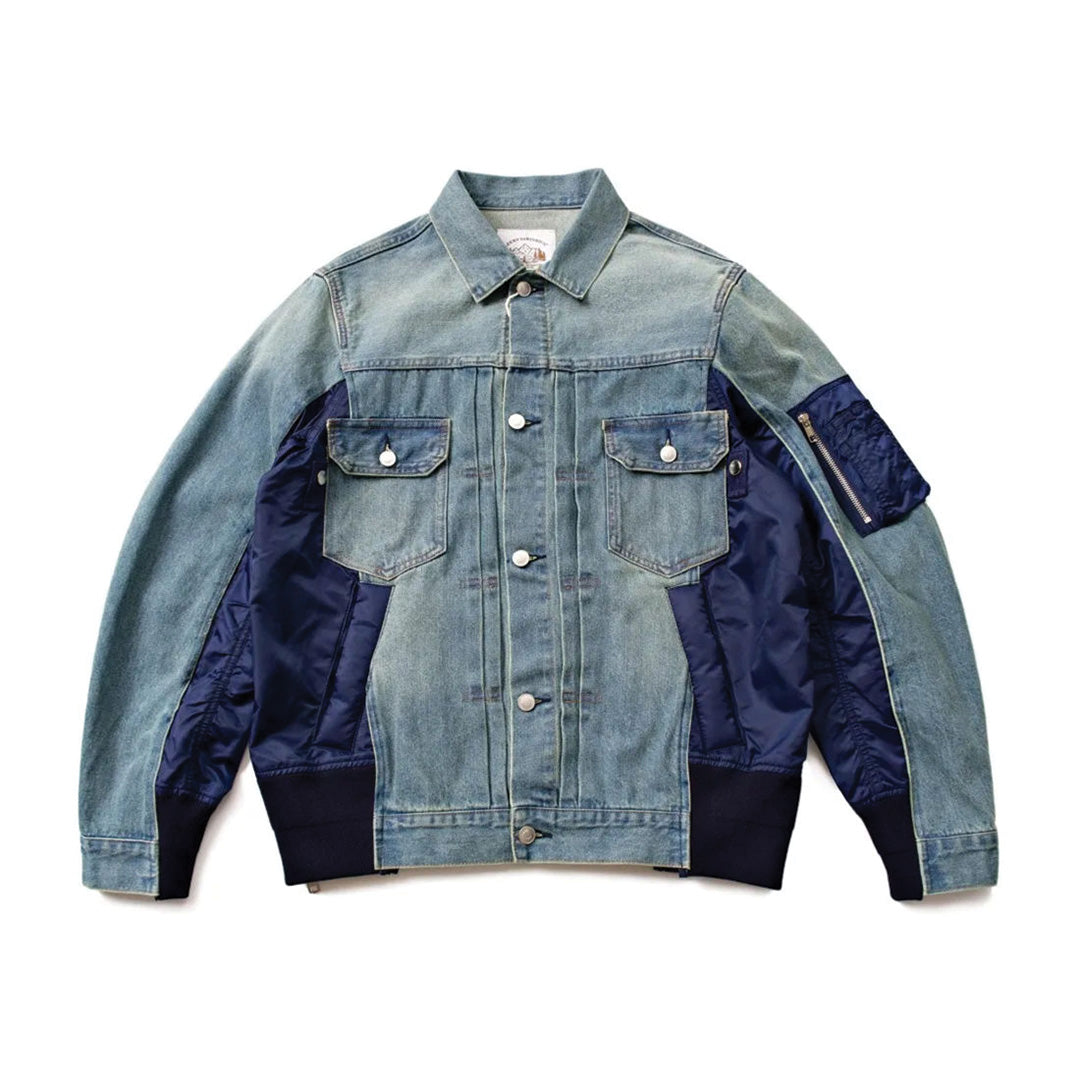 Denim Nylon Jacket
