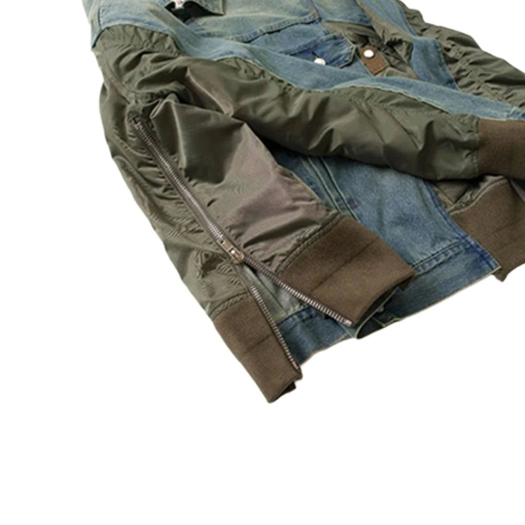 Denim Nylon Jacket