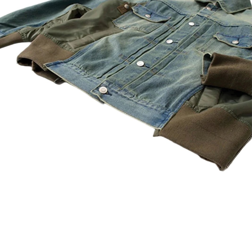 Denim Nylon Jacket