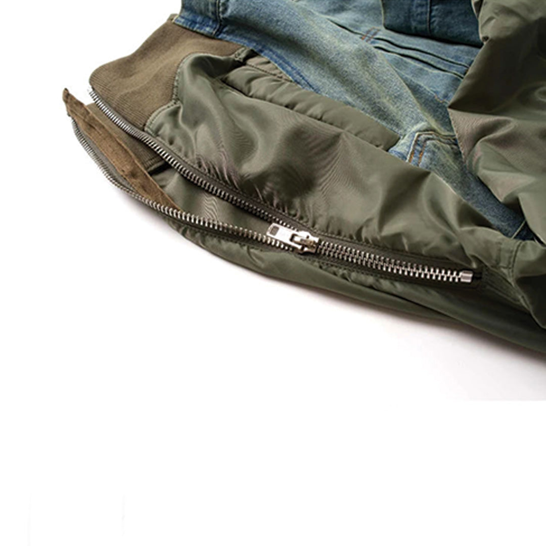 Denim Nylon Jacket