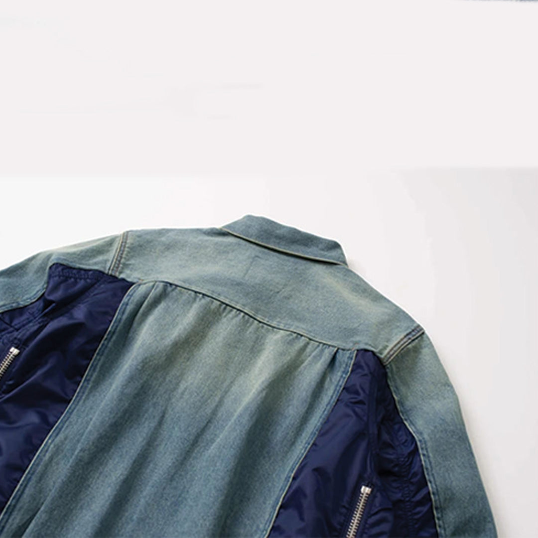 Denim Nylon Jacket