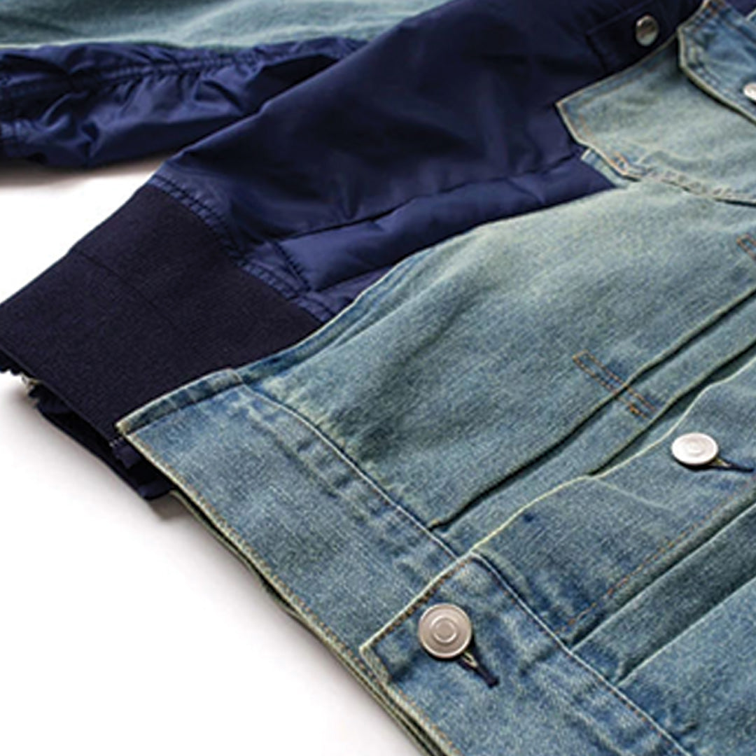 Denim Nylon Jacket
