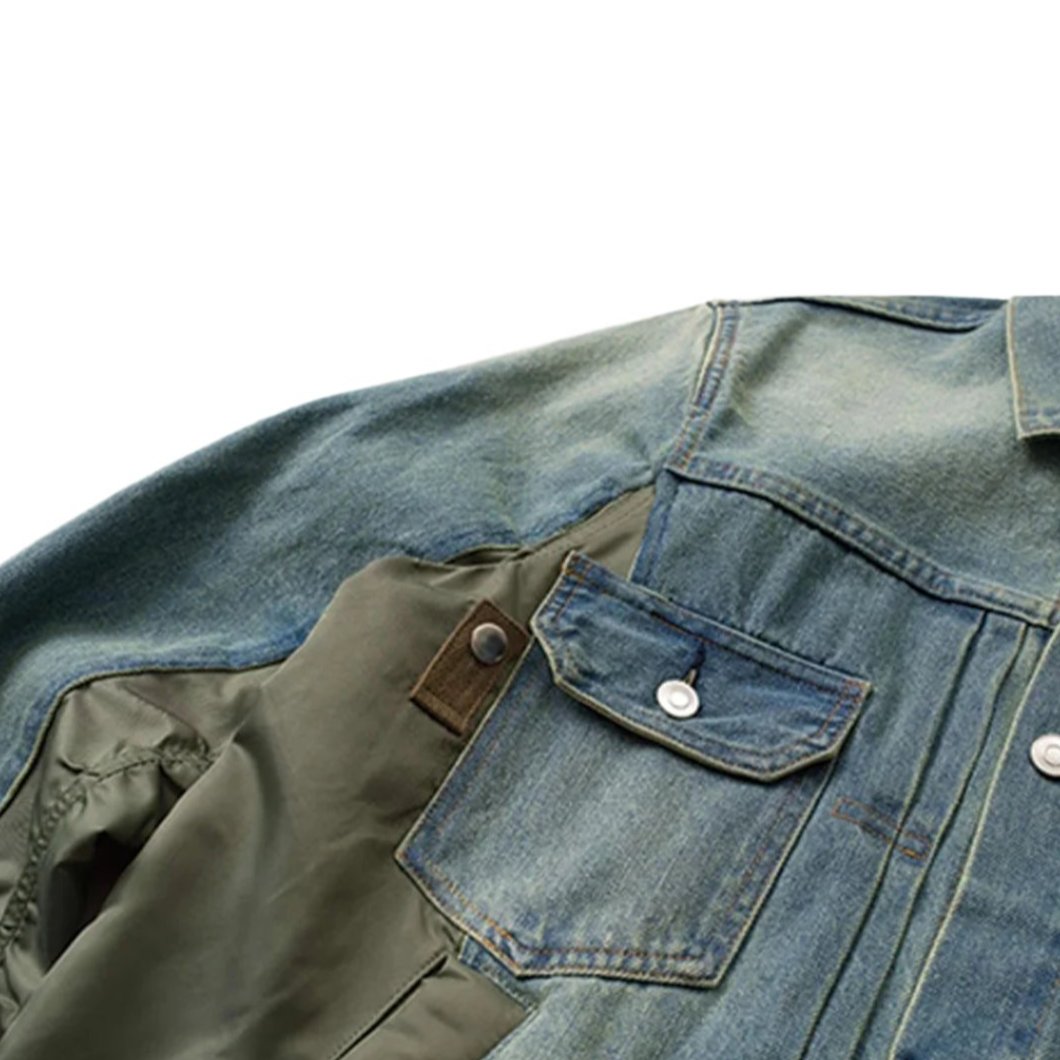 Denim Nylon Jacket