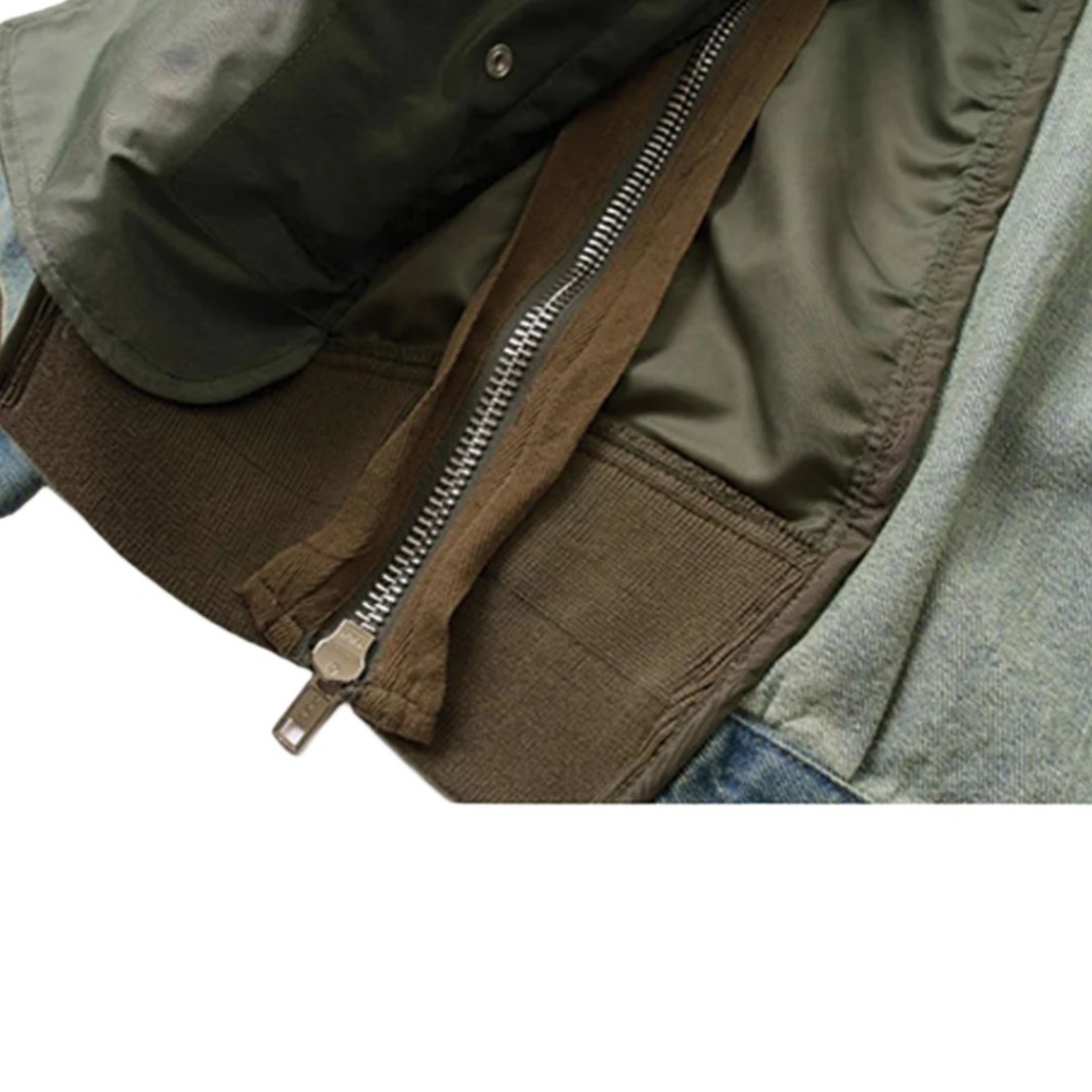 Denim Nylon Jacket